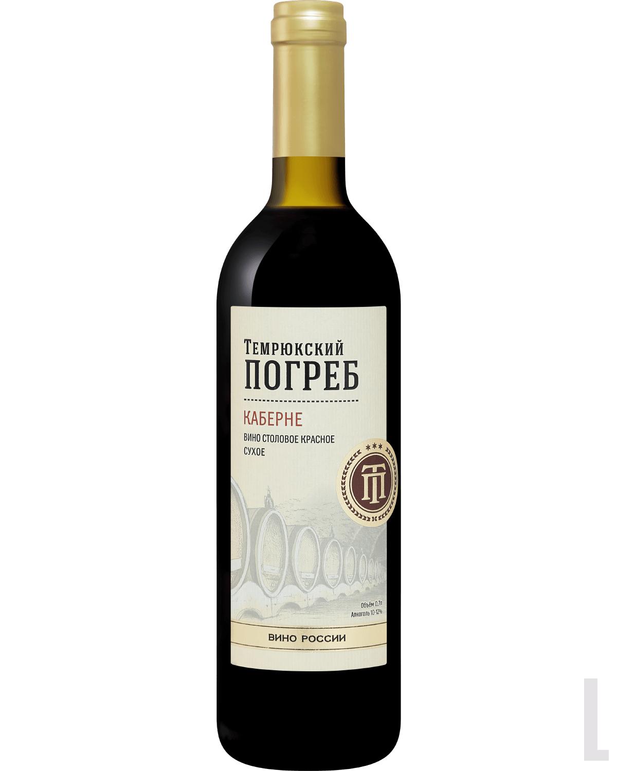 Вино красное сухое Temryukskiy Pogreb Cabernet, 0.7л, Россия — купить в  Иркутске Темрюкский Погреб Каберне, цена и отзывы